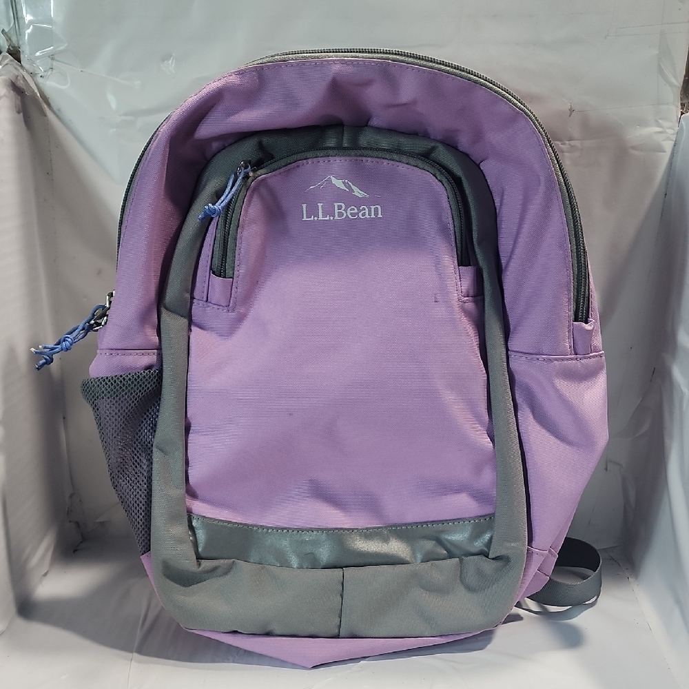 L.L. Bean Purple and Gray Backpack